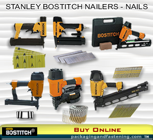 Stanley Bostitch coil and stick air nailers for coil nail guns and stick nailers are available.