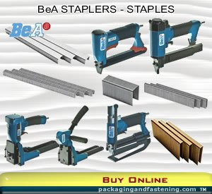 BeA air or manual staplers and BeA staples for BeA staple guns.