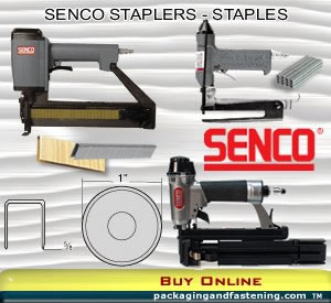 Senco air or manual staplers and Senco staples for Senco staple guns.