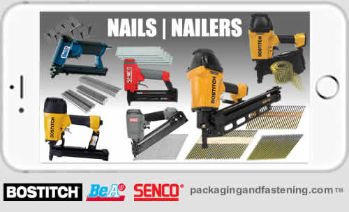 Air nailers including BeA, Bostitch, Senco nail guns and more.