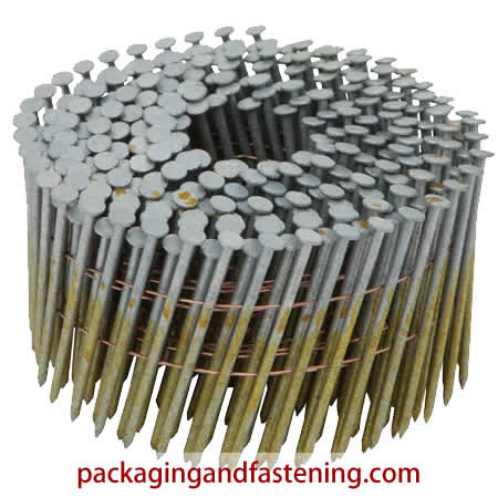 Buy framing nails - air coil framing nails online. 15 degree extra heavy duty pneumatic coil nails are here.