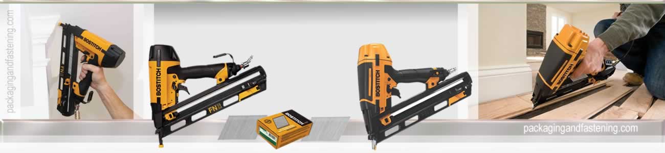 Pneumatic finish nailers - Bostitch FN style finish nail guns are available.