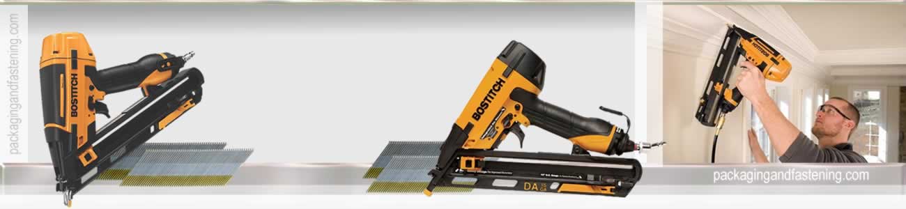 Pneumatic finish nailers - Bostitch DA style finish nail guns are available.