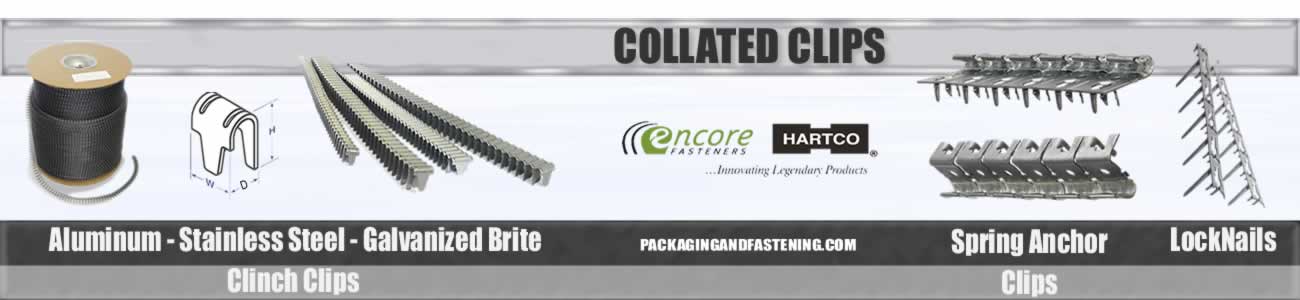 E-clips, spring anchor clips and clinch clips  are here at packagingandfastening.com online.