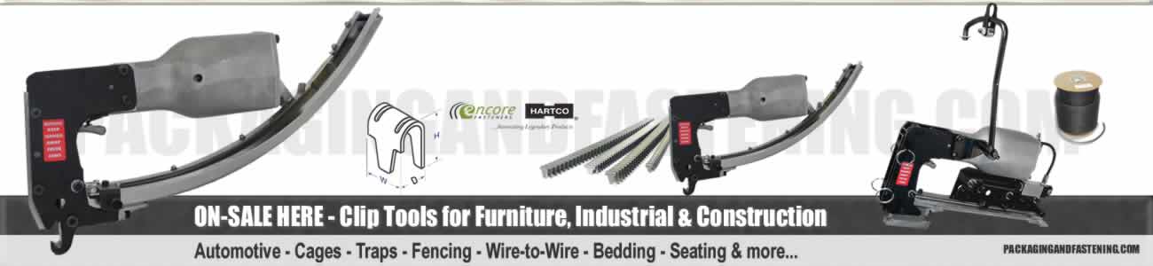 Classic Series Hartco clip fastening tools are online at packagingandfastening.com online.