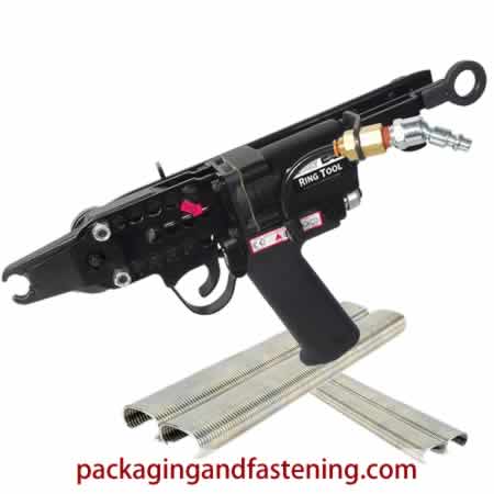15 gauge c ring pliers including pneumatic the RAC-1005 similar to SC7E with rear air connection hog ring tools are here at packagingandfastening.com on-sale now.