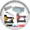 Finish narrow crown staples and finish staplers for millwork and furniture applications are available online.