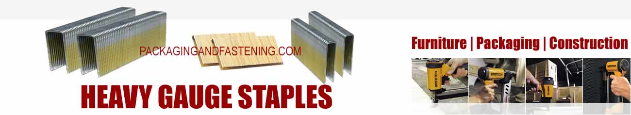 Buy heavy wire staples including 15 gauge, 16 gauge and 17 gauge staples at packagingandfastening.com now.